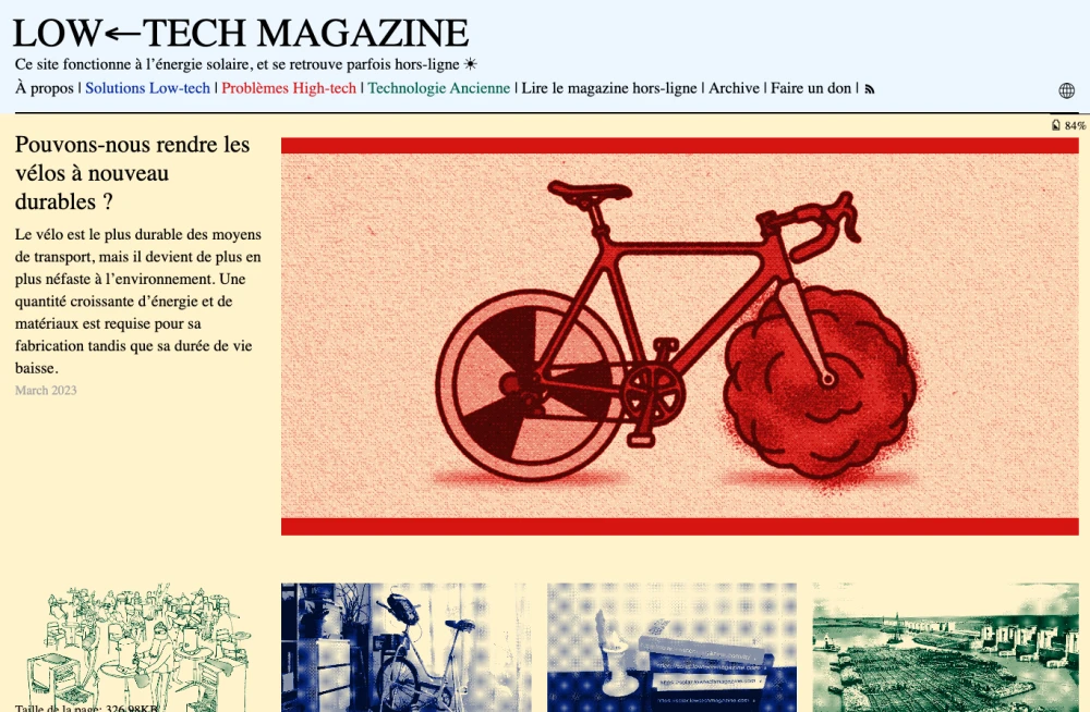 Low tech magazine ecoconception